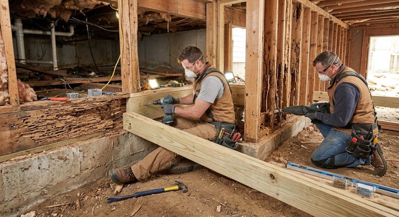 Termite Damage Restoration in Overland Park, KS