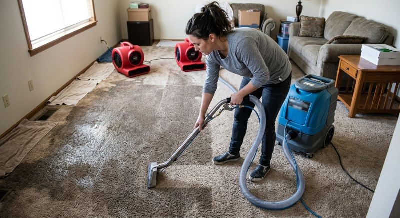 Wet Carpet Restoration in Mesa, AZ